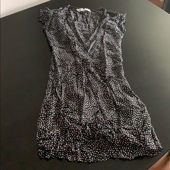 Zara Basic Polka Dot Wrap Dress XS - Picture 2 of 2